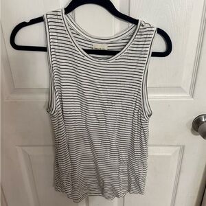 Thread & Supply Black and White Striped Tank Top